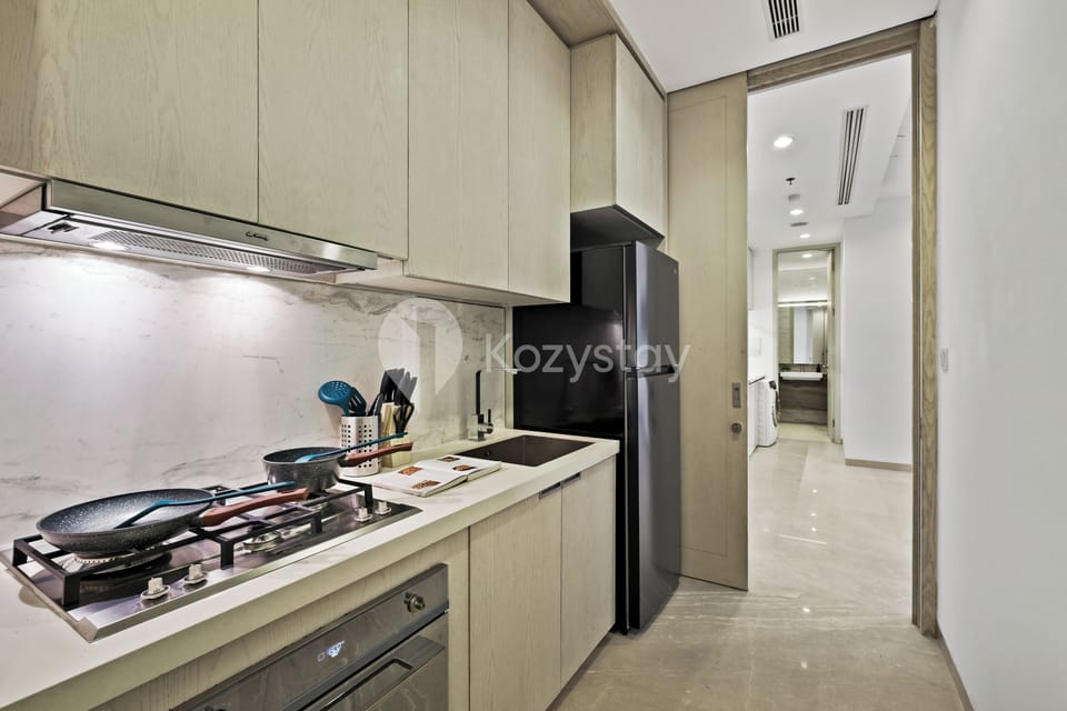 Apartment, 2 Bedrooms, City View | Private kitchen | Full-size fridge, microwave, stovetop, rice cooker