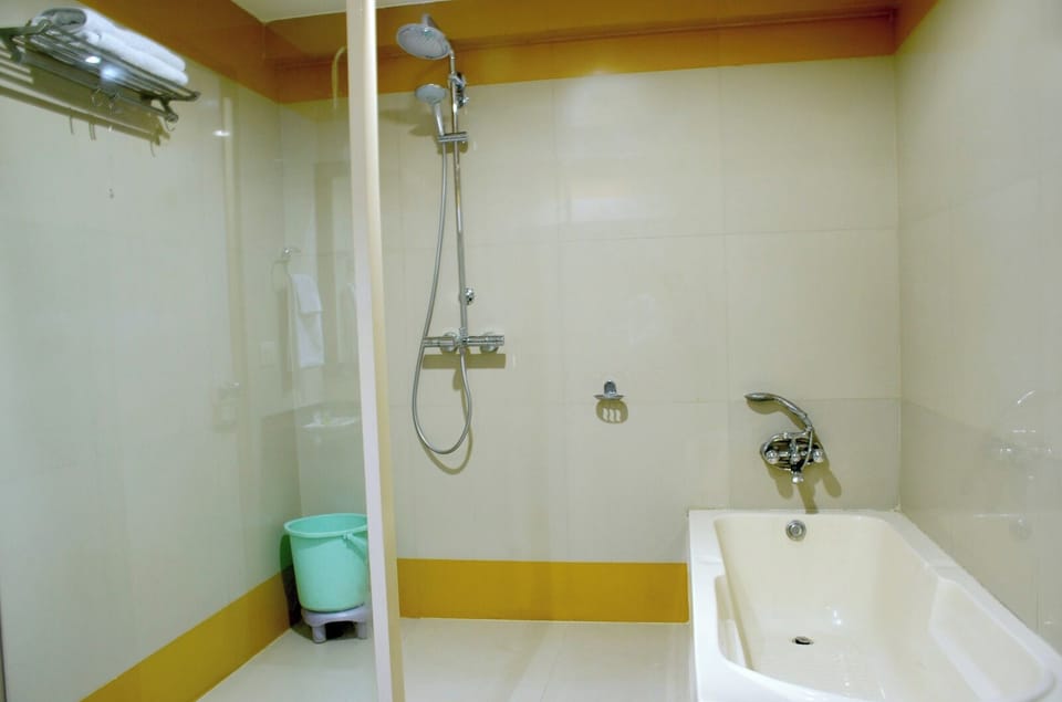 Presidential Room | Bathroom | Shower, free toiletries, towels, soap
