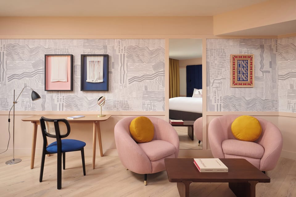 Suite, 1 King Bed, Corner | In-room safe, desk, laptop workspace, blackout drapes