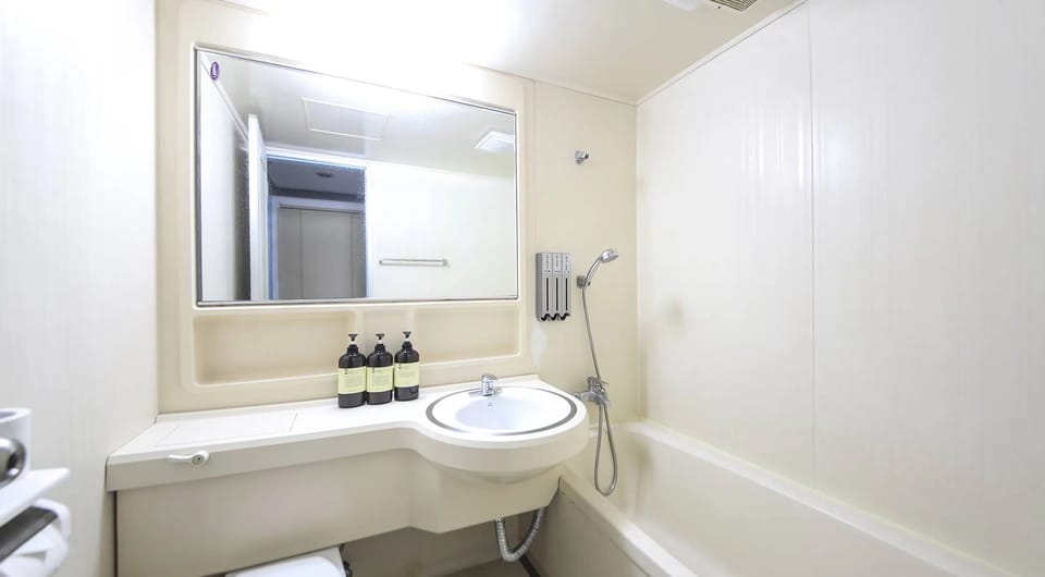 Family Suite | Bathroom | Combined shower/tub, hair dryer, towels, soap