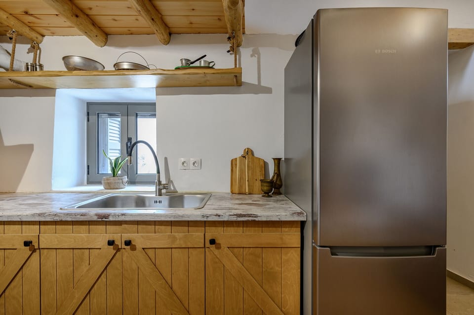House, 1 Bedroom, Private Pool | Private kitchen | Coffee/tea maker, highchair
