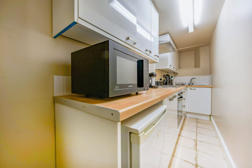 Deluxe Apartment | Private kitchenette | Full-size fridge, microwave, oven, stovetop