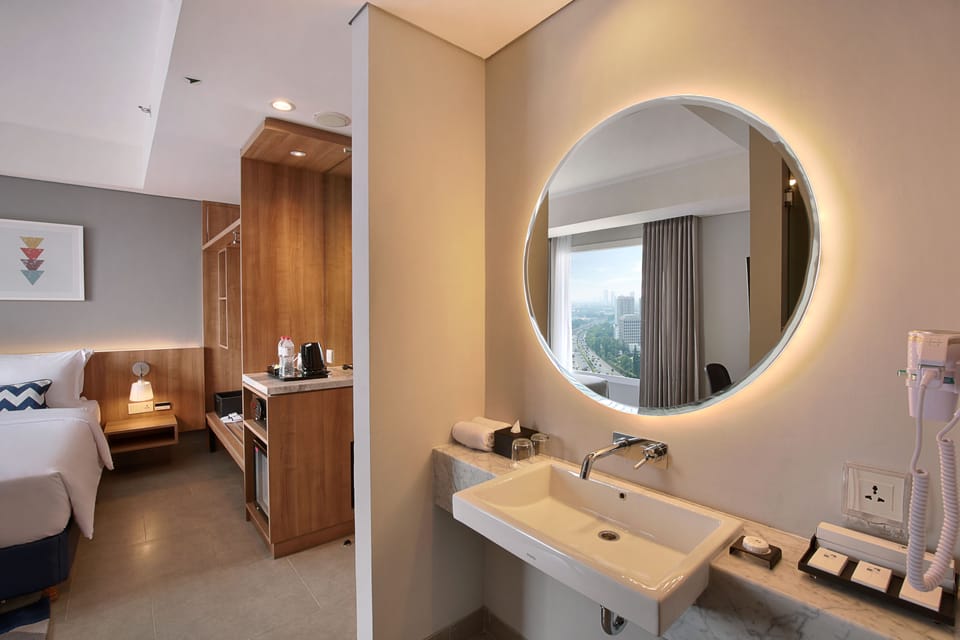 In-room safe, blackout drapes, soundproofing, iron/ironing board