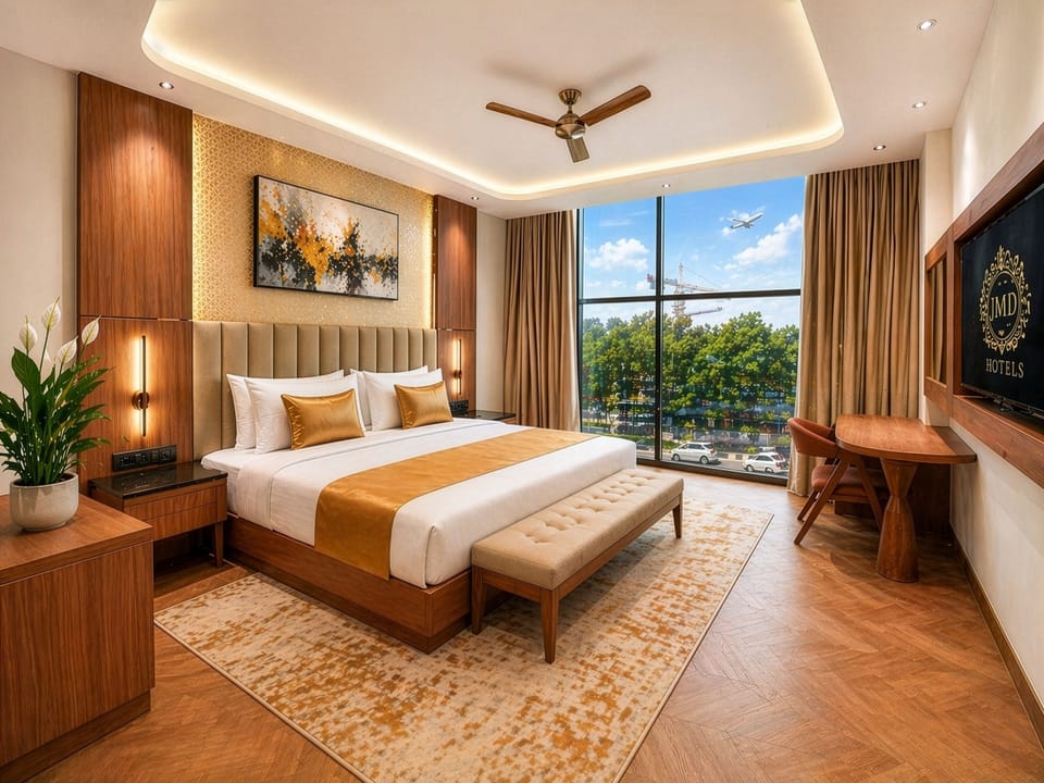 Superior Room with City View | Egyptian cotton sheets, premium bedding, minibar, free WiFi