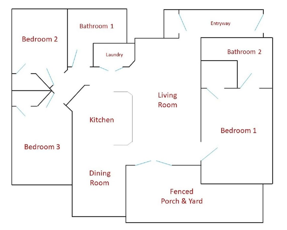 Deluxe Condo, 3 Bedrooms, Kitchen | Floor plan