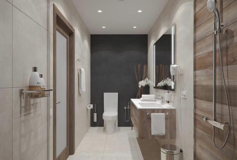 Family Suite, Sea View | Bathroom | Shower, hair dryer, towels, soap