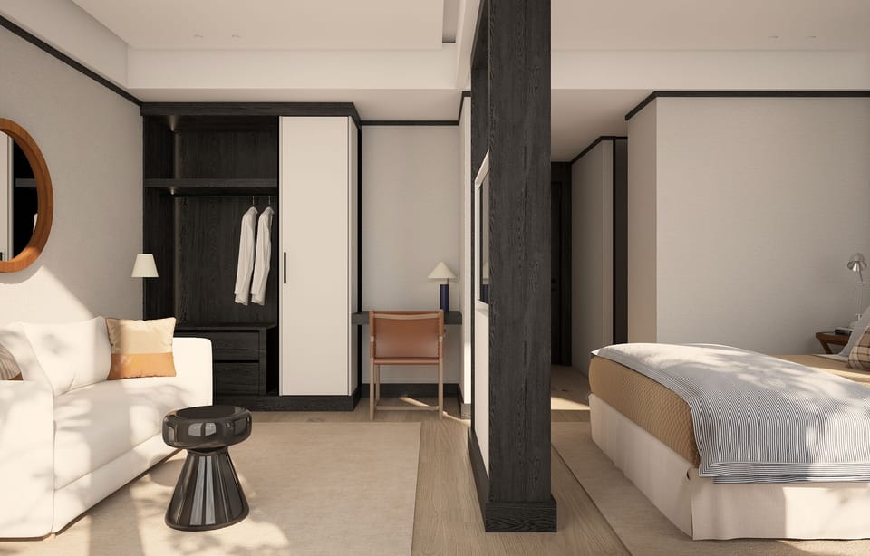 Junior Studio Suite | Frette Italian sheets, premium bedding, Select Comfort beds, minibar