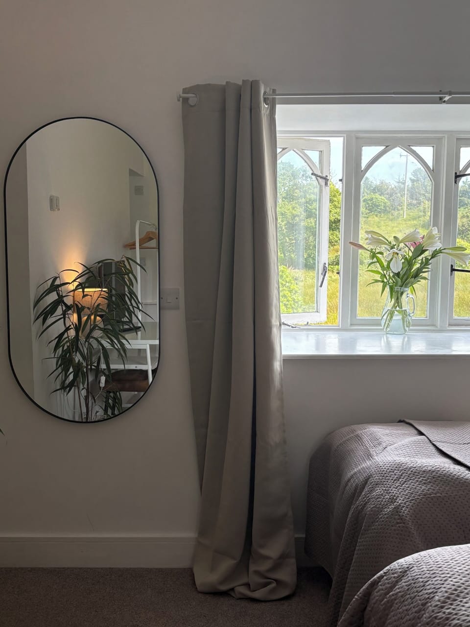 Classic Quadruple Room, Garden View | Desk, laptop workspace, free WiFi