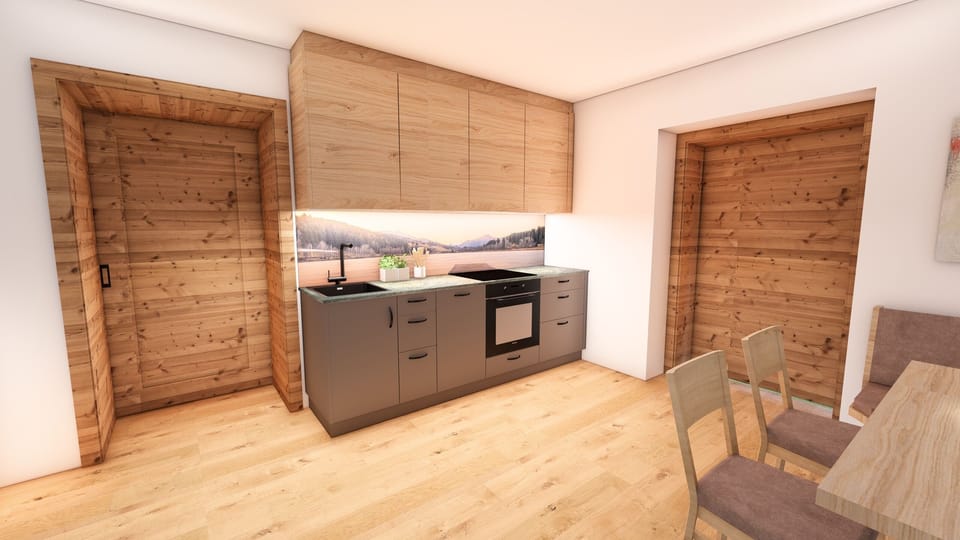 Deluxe Apartment, Non Smoking | Private kitchen