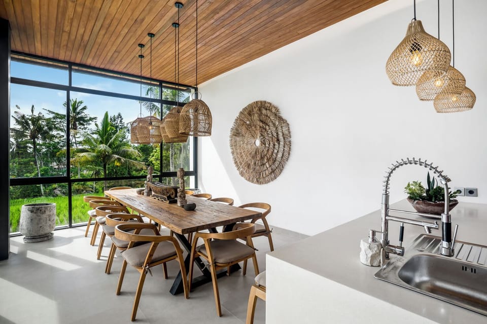 Family Villa, Patio, Pool View | Dining room