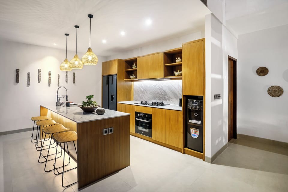 Villa, Patio, Pool View | Private kitchen | Cookware/dishes/utensils