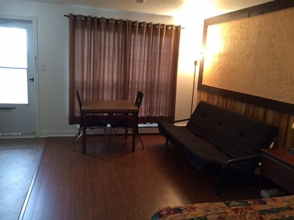 Standard Room, 1 Queen Bed, Kitchenette | Living area | Flat-screen TV