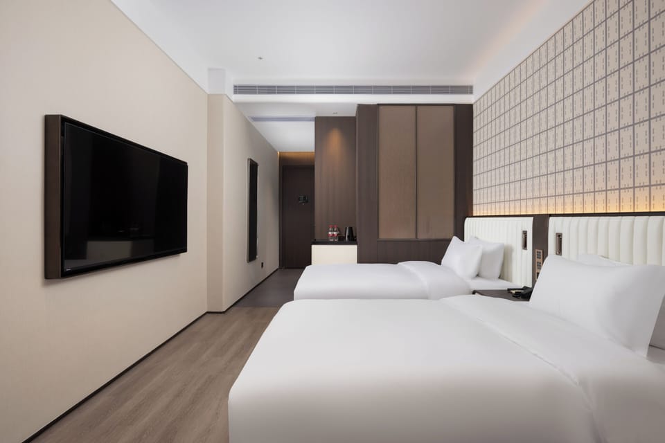 Comfort Double Room | Minibar (free items), laptop workspace, blackout drapes, soundproofing