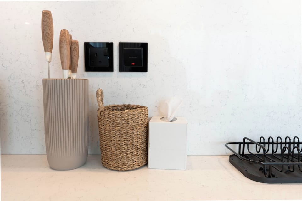 Deluxe Apartment, Balcony | Private kitchen | Fridge, microwave, oven, stovetop