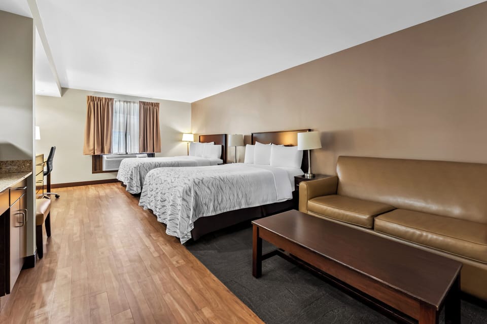 Blackout drapes, iron/ironing board, free cribs/infant beds, free WiFi