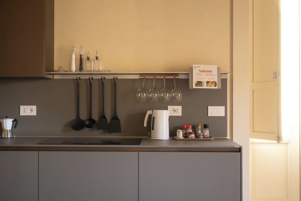 Apartment | Private kitchen | Fridge, microwave, stovetop, dishwasher