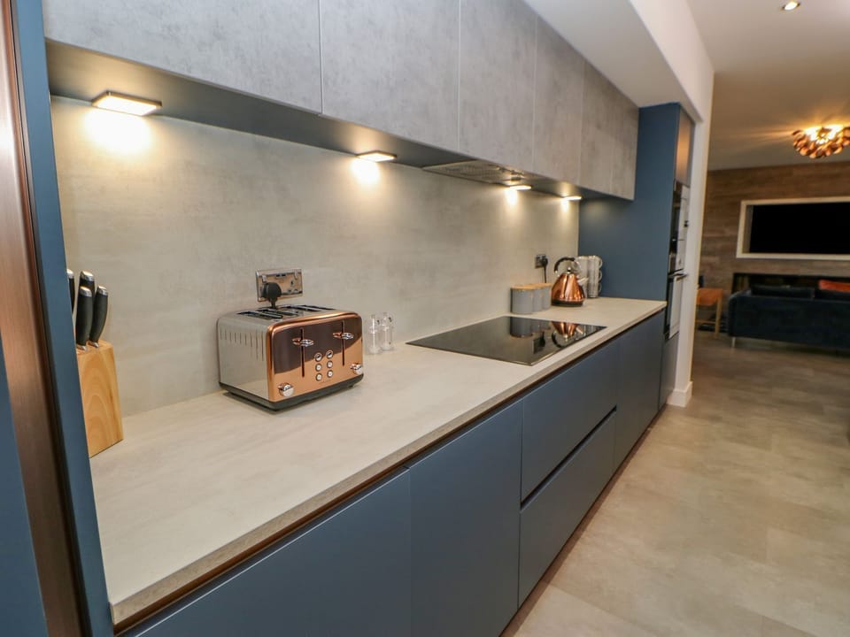 Fridge, microwave, dishwasher, toaster
