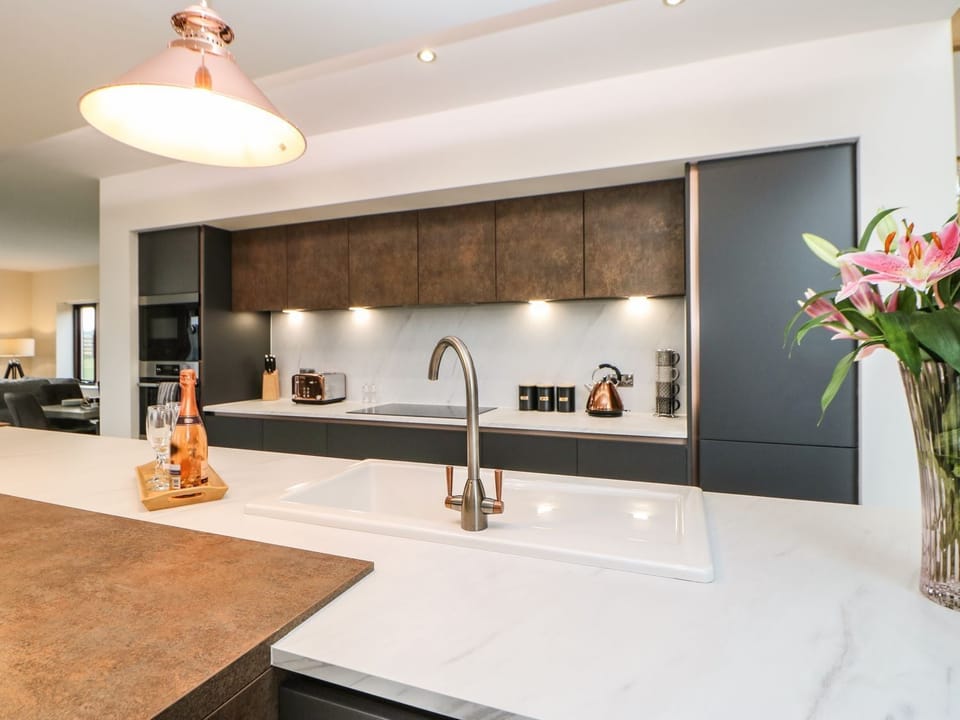 Fridge, microwave, dishwasher, toaster