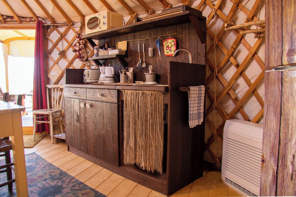 Standard Tent, Hill View | Private kitchen | Coffee/tea maker, fridge, microwave, electric kettle