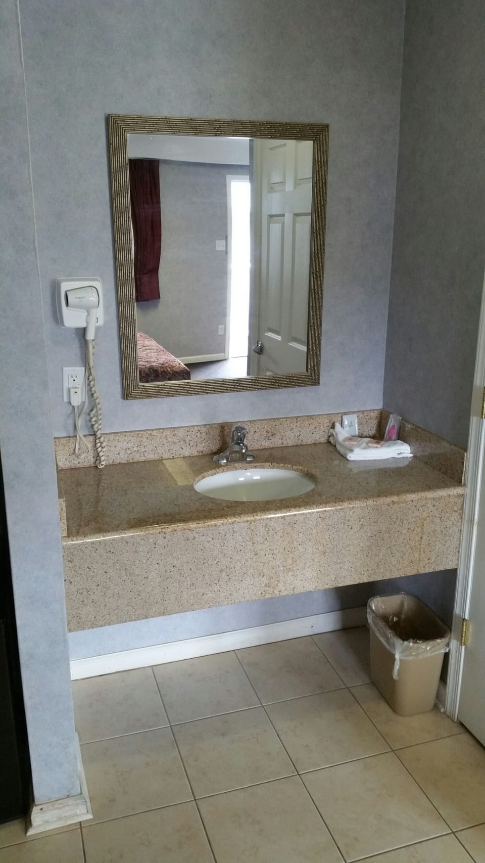 Hair dryer (on request), towels