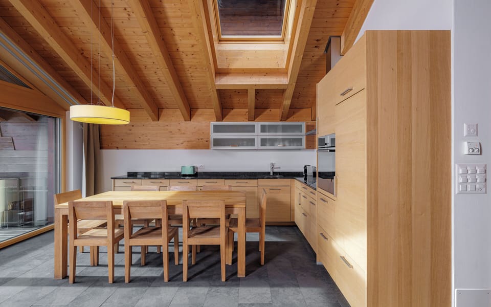Superior Penthouse, Mountain View | Private kitchen | Fridge, microwave, oven, stovetop