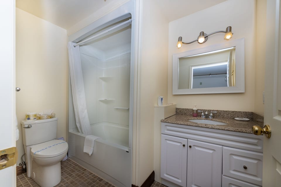 Room, 1 Queen Bed | Bathroom | Free toiletries, towels