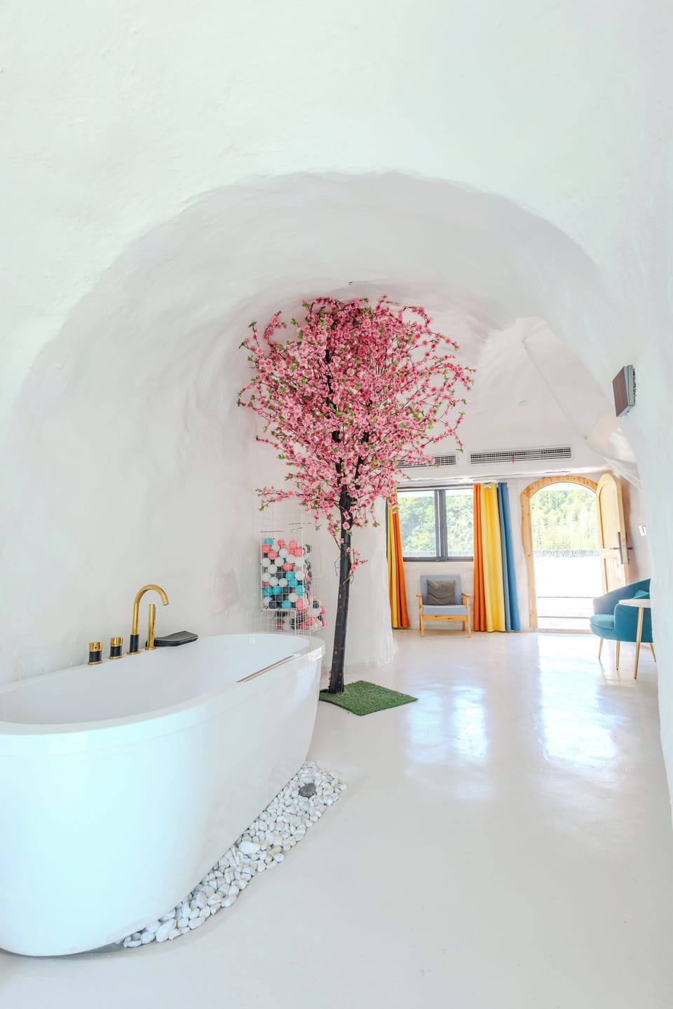 Family Double or Twin Room, Hill View | Bathroom | Combined shower/tub, rainfall showerhead, hair dryer, towels
