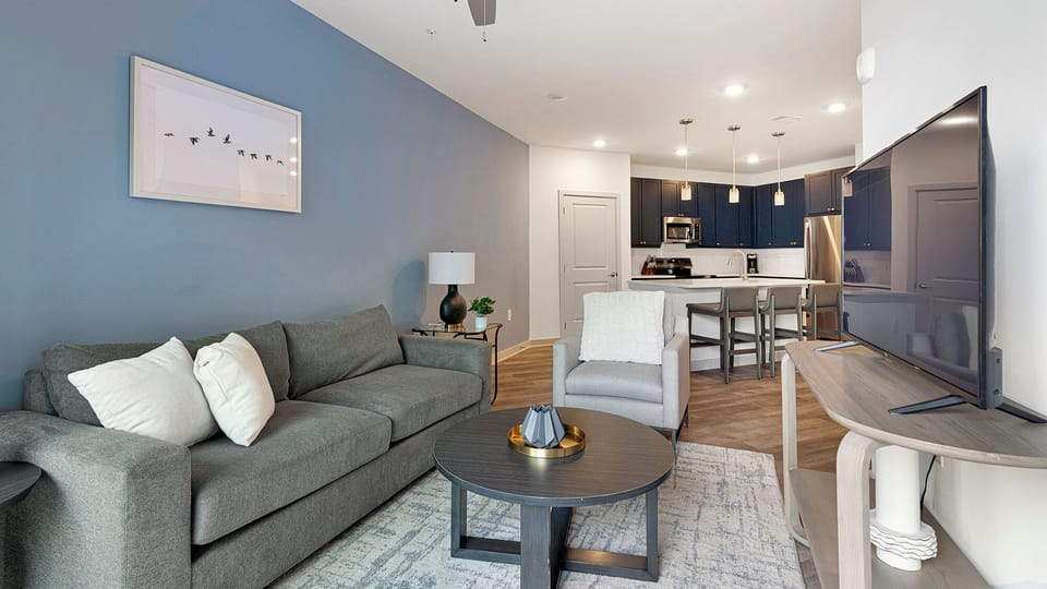 Apartment (1 Bedroom) | Living room | 50-inch TV with digital channels