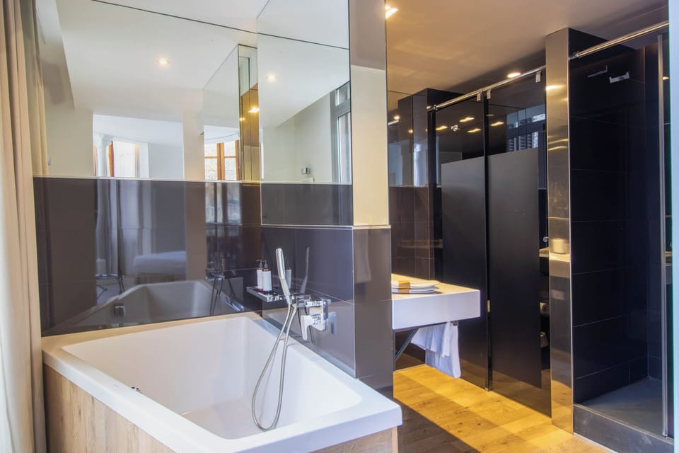 Suite (Vol) | Bathroom | Shower, free toiletries, hair dryer, slippers