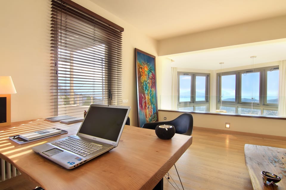Villa, 4 Bedrooms, Private Pool, Sea View | In-room business center