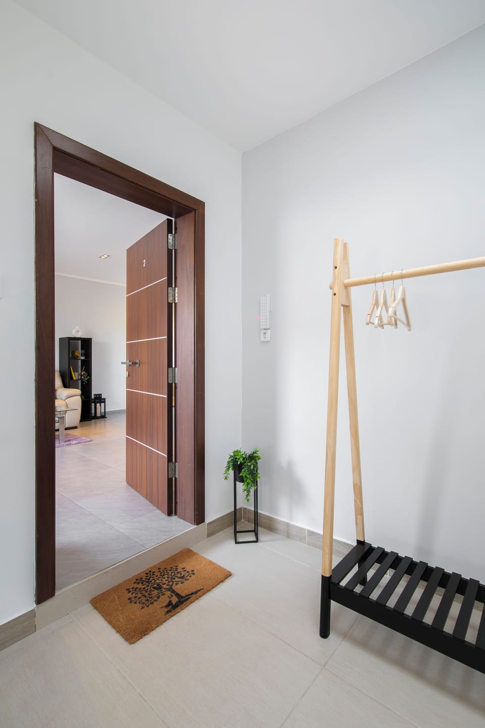 Interior entrance