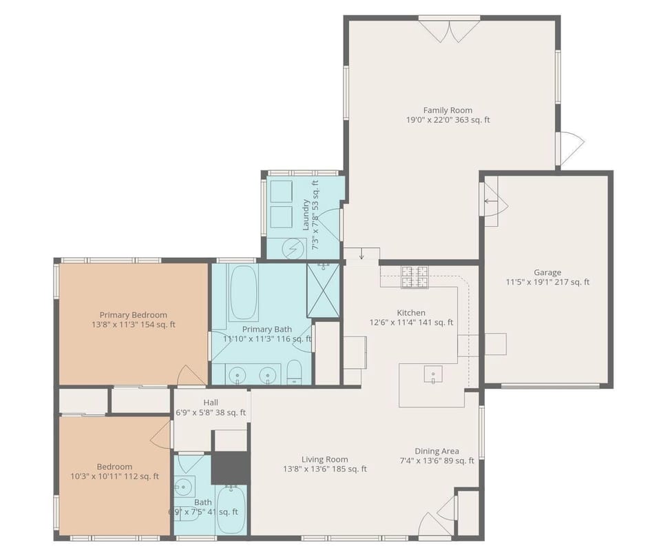 House, Multiple Beds (Happy Ours) | Floor plan