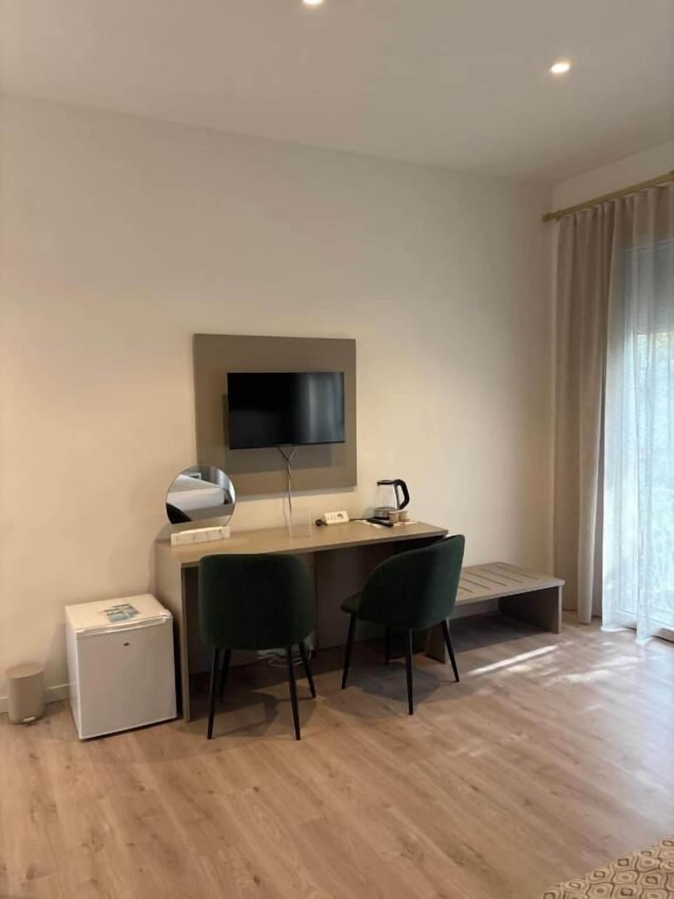 Deluxe Double Room, Balcony, City View | Desk, laptop workspace, blackout drapes, soundproofing