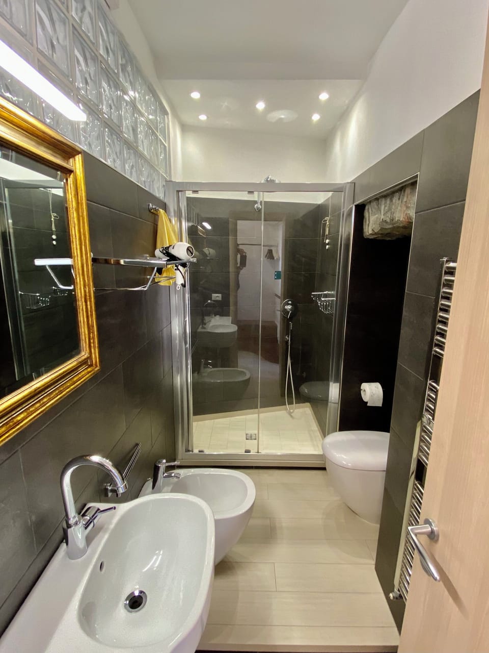 Premium Room, Multiple Beds, Air conditioning, Sea View | Bathroom | Shower, rainfall showerhead, free toiletries, hair dryer