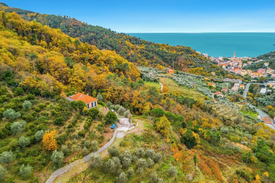 Family Villa, Multiple Bedrooms, 2 Bathrooms (Moneglia Villa in A Quiet Place) | Aerial view