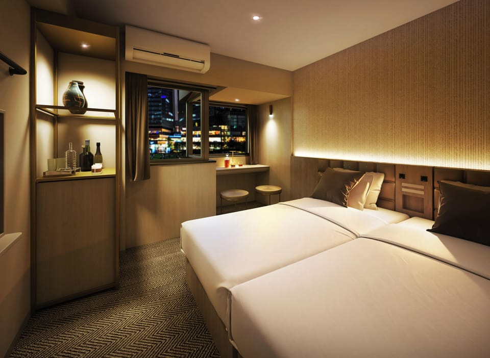 Standard Twin Room, Non Smoking | Living area | 50-inch LCD TV with satellite channels