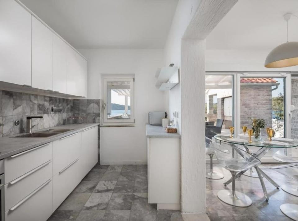 Villa (Seafront Six Bedroom Modern Villa wit) | Private kitchen | Fridge