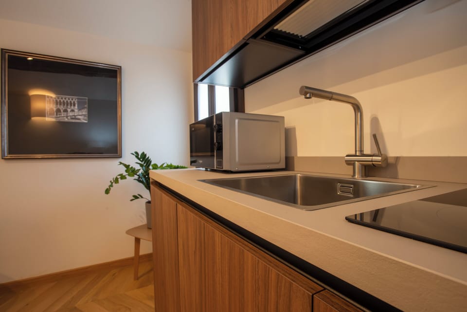 Panoramic Apartment, 2 Bedrooms, Terrace | Private kitchen