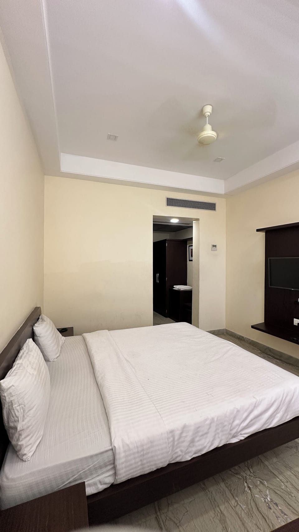 Premium bedding, individually furnished, desk, laptop workspace