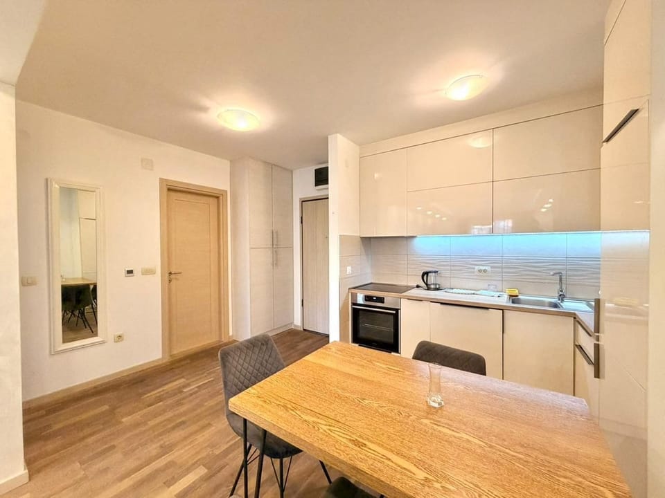 Luxury Apartment, Balcony, City View | Private kitchen