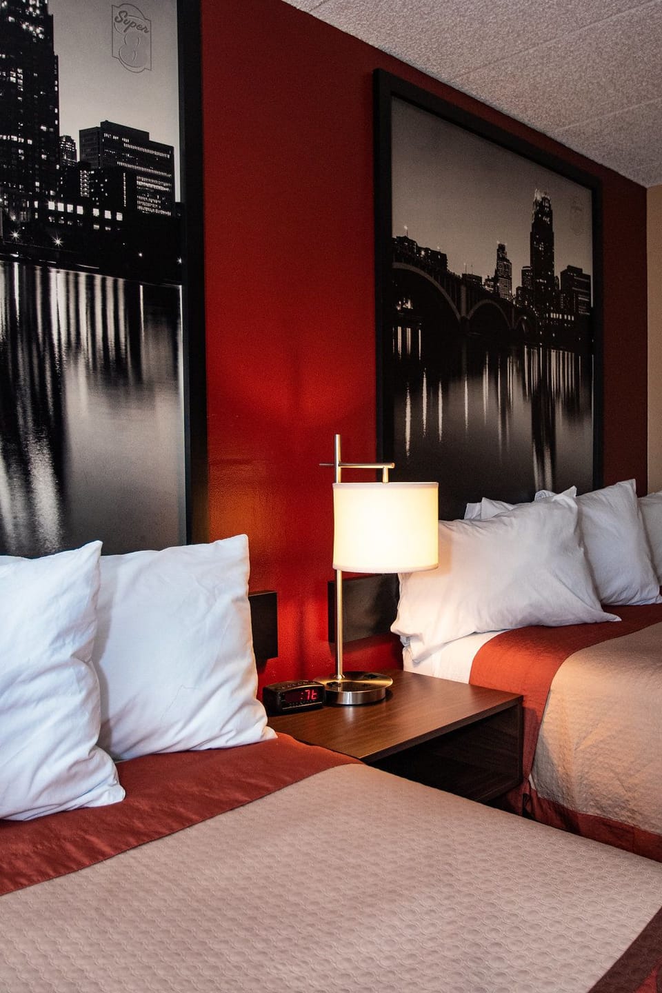 Deluxe Room, 2 Double Beds, Smoking | Desk, laptop workspace, iron/ironing board, free cribs/infant beds