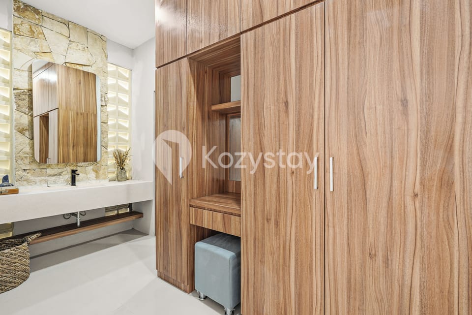 Villa, 3 Bedrooms, Pool View | Desk, laptop workspace, iron/ironing board, free WiFi