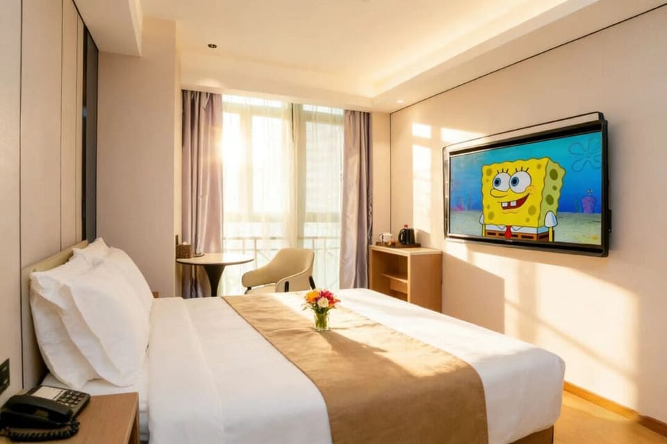 Standard Double Room, City View | Desk, laptop workspace, free WiFi