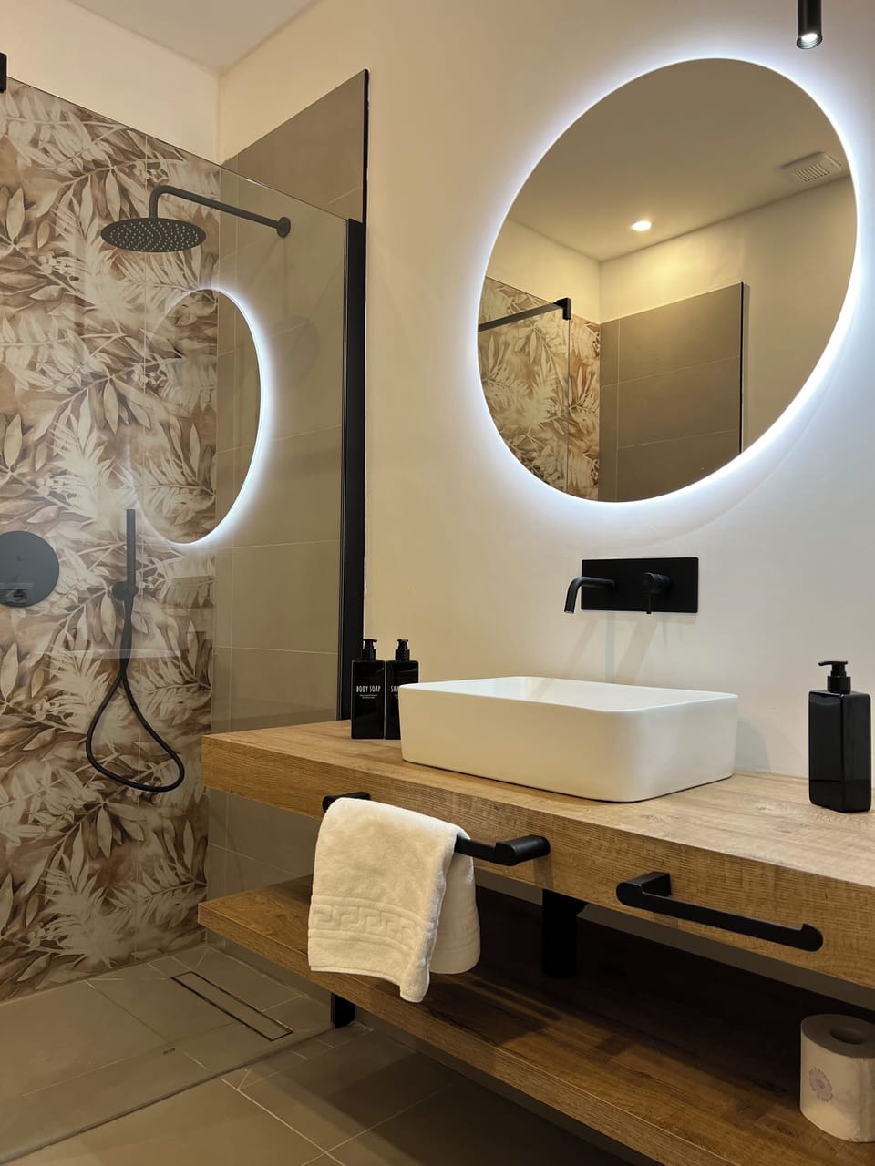 Double Room | Bathroom | Shower, bathrobes