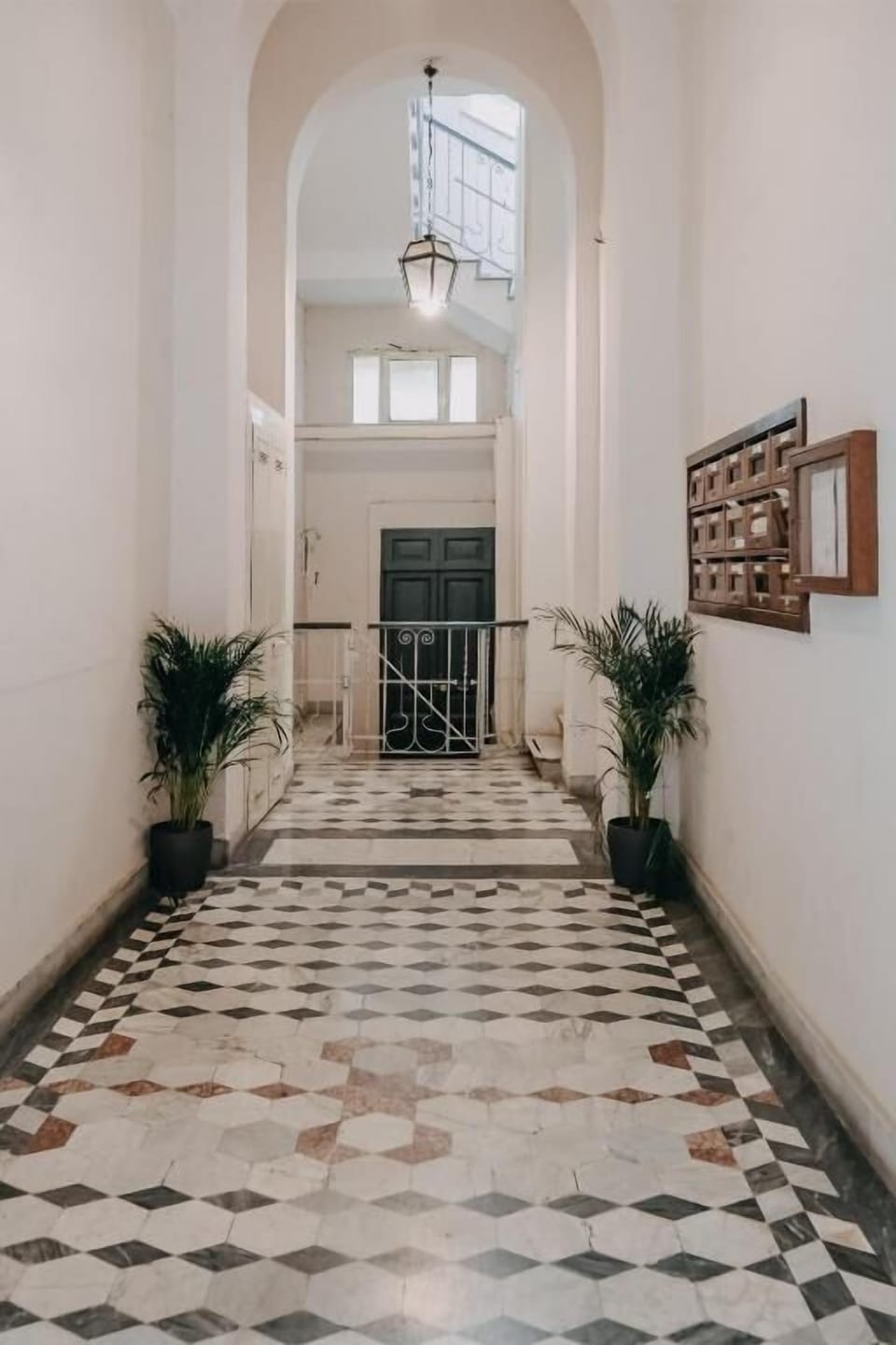 Interior entrance