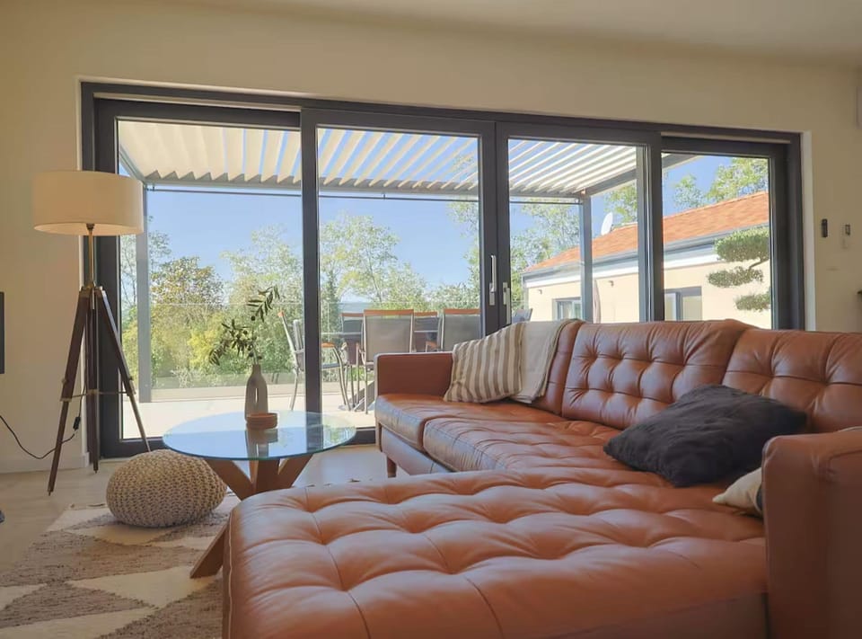 Villa (Three Bedroom Villa With Terrace) | Living room | 32-inch flat-screen TV with cable channels