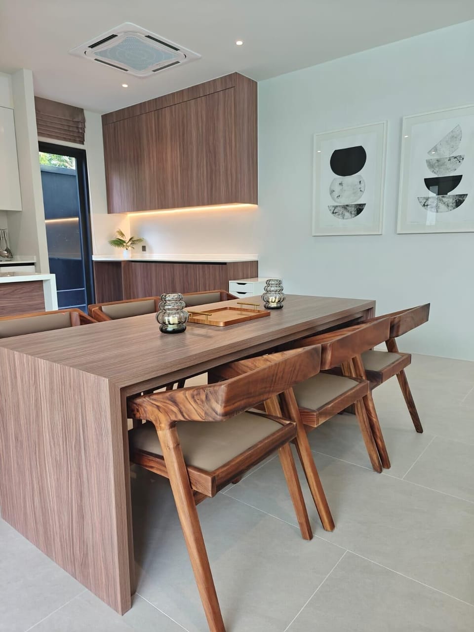 Villa (4 Bedrooms) | Private kitchen | Microwave, oven, highchair, spices
