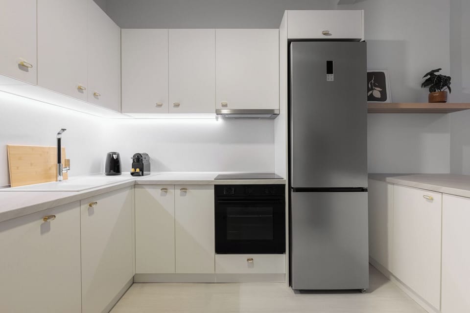 Apartment, 3 Bedrooms, Balcony, City View | Private kitchen | Full-size fridge, oven, stovetop, dishwasher