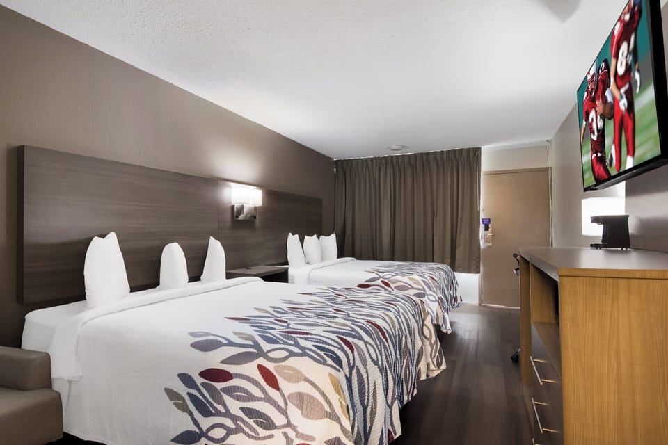 Superior Room, 2 Queen Beds, Accessible, Non Smoking (Roll-In Shower) | Desk, blackout drapes, free WiFi, bed sheets