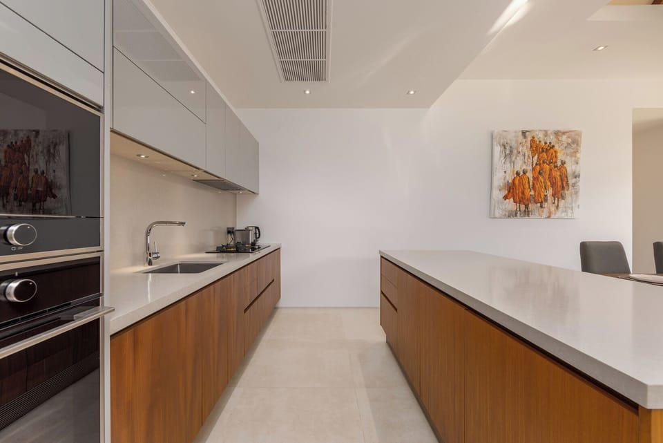 Design Villa, 3 Bedrooms, Private Pool, Pool View | Private kitchen | Electric kettle, dining tables